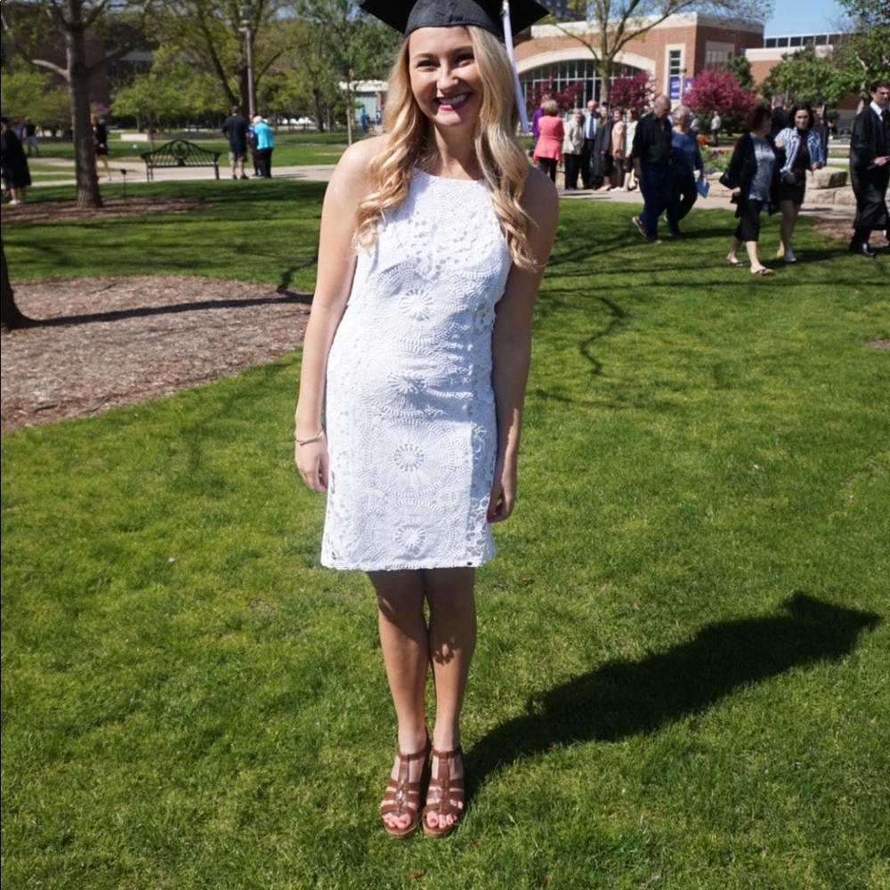 White lace dress